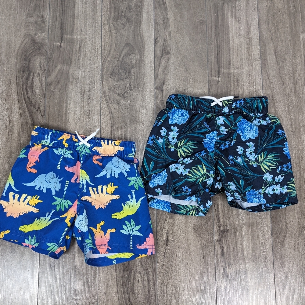 2 pairs Old Navy Swim Shorts Size 2T